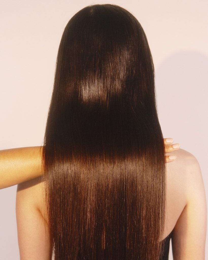 shiny hair