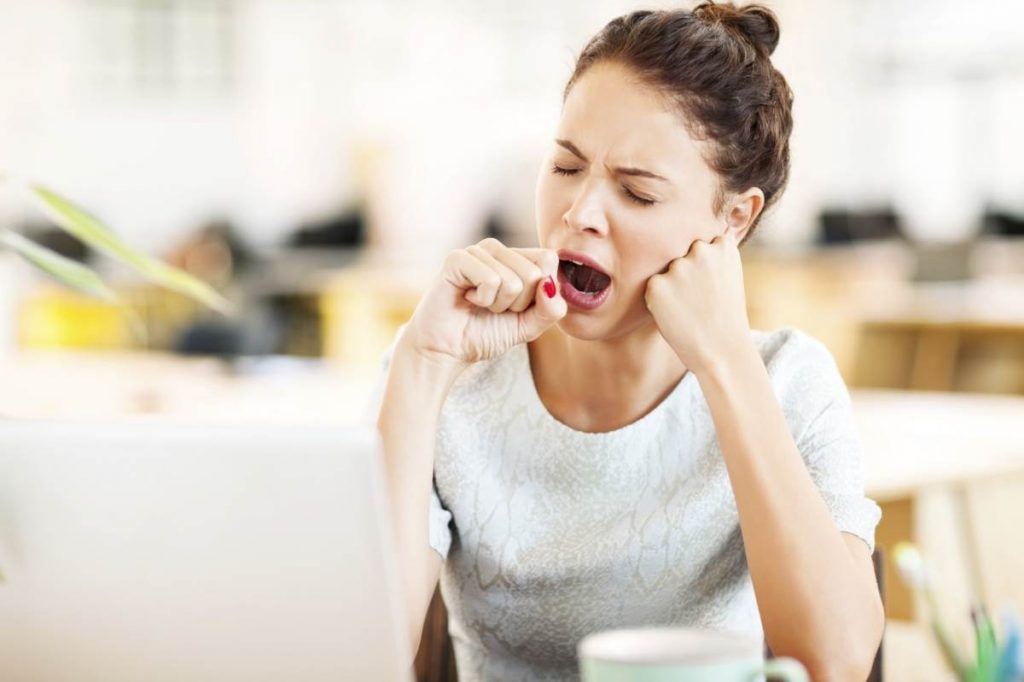 extreme tiredness experienced by woman